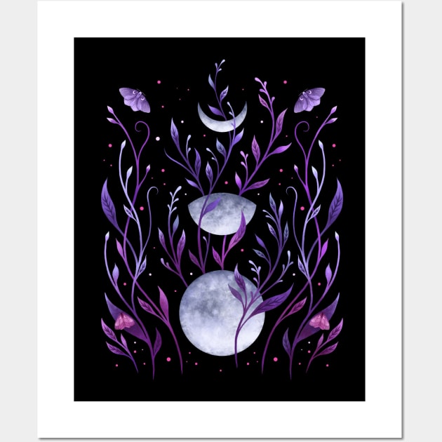 Phase & Grow - purple Wall Art by Episodic Drawing